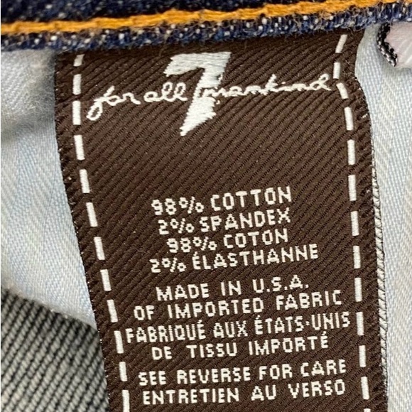 Women’s 7 For All Mankind dark wash Bootcut Denim Jeans size 27 - Picture 6 of 6